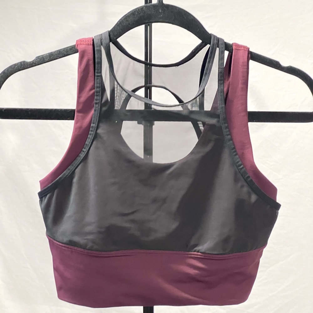 Lululemon Maroon & Black Crop Bra